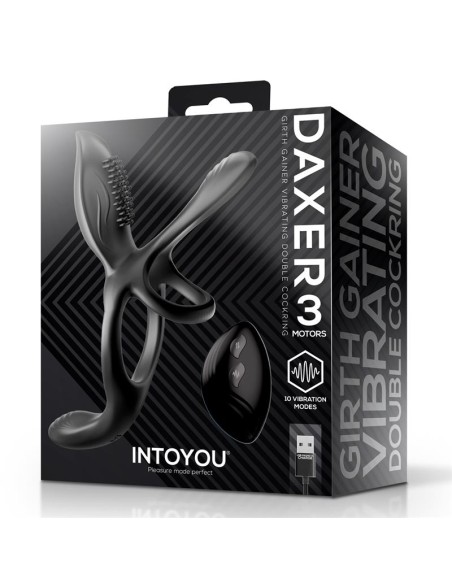 Daxer Doble Anillo para el Pene con Estimulador de Clitoris