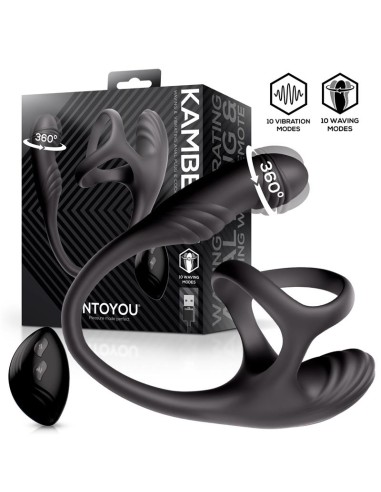 Kamber Plug Anal Vibracion y Waving 360º y Estimulador Testiculos