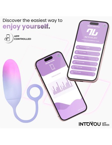 Huevo Silicona Doble Capa con APP Rosa Azul