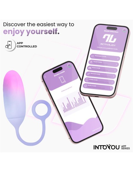 Huevo Silicona Doble Capa con APP Rosa Azul