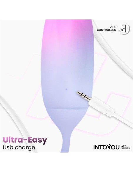 Huevo Silicona Doble Capa con APP Rosa Azul