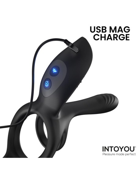 Daxer Doble Anillo para el Pene con Estimulador de Clitoris