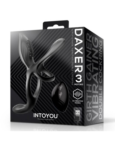 Daxer Doble Anillo para el Pene con Estimulador de Clitoris