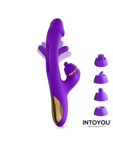 Siter 20 Vibrador con Lengua Flapping Golpeteo y Cabezales Intercambiables