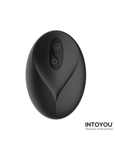 Krax Plug Anal con Vibracion Thrusting y Luz Led con Control Remoto