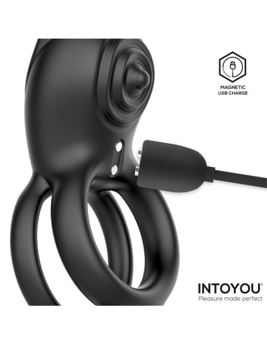 Konny Anillo Vibrador Doble con Conejito y Control Remoto