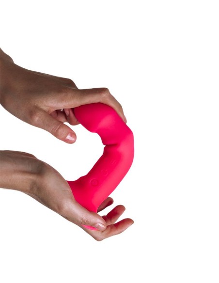 Dildo Doble Densidad Vibracion Hitsens 2 M Rosa