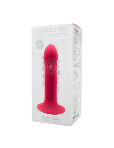 Dildo Doble Densidad Vibracion Hitsens 2 M Rosa