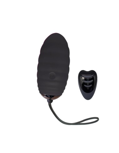 Huevo Vibrador Ocean Breeze 20 con Control Remoto Negro