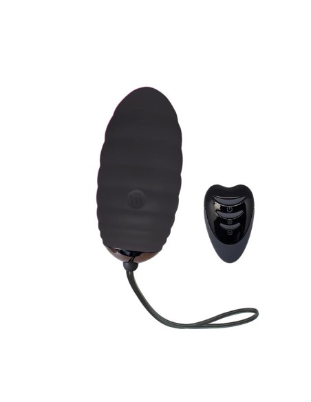 Huevo Vibrador Ocean Breeze 20 con Control Remoto Negro