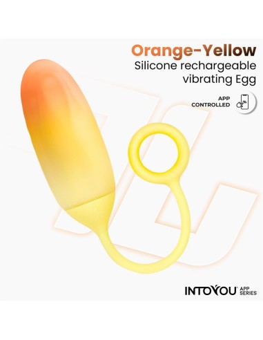 Huevo Silicona Doble Capa con APP Amarillo Naranja