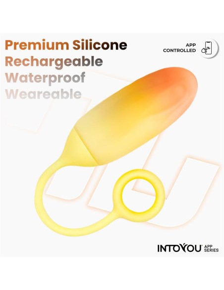 Huevo Silicona Doble Capa con APP Amarillo Naranja