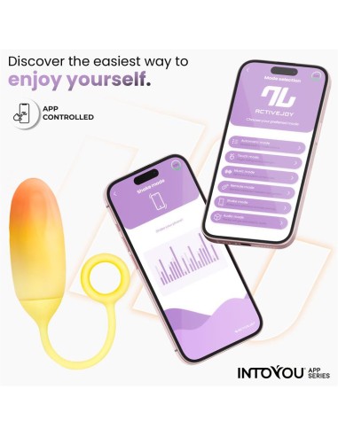 Huevo Silicona Doble Capa con APP Amarillo Naranja
