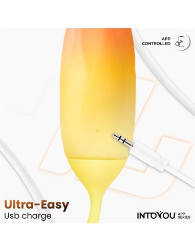 Huevo Silicona Doble Capa con APP Amarillo Naranja