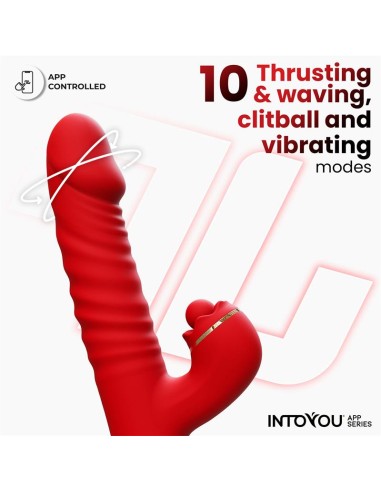 Ascen Vibrador con Thrusting y Waving y APP USB Magnetico