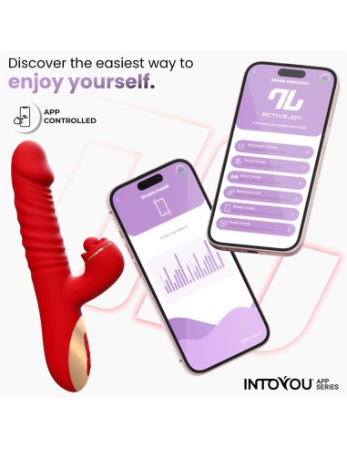 Ascen Vibrador con Thrusting y Waving y APP USB Magnetico