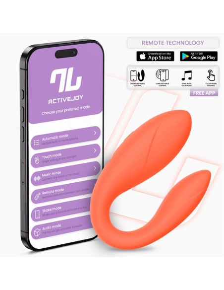 Juguete para Parejas con APP Flexible Salmon
