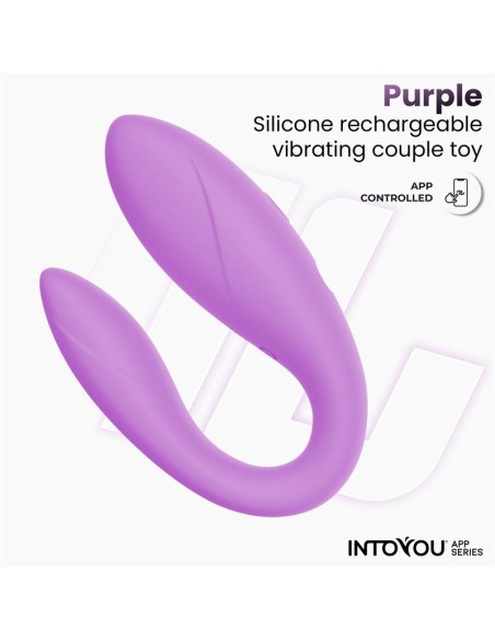 Juguete para Parejas con APP Flexible Silicona Lavanda