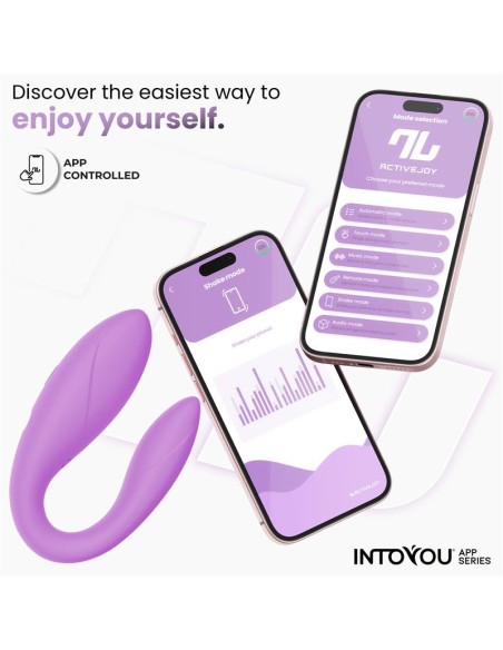 Juguete para Parejas con APP Flexible Silicona Lavanda