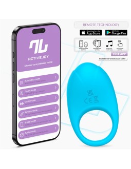 Ringo Anillo Vibrador con APP Unibody Azul 2