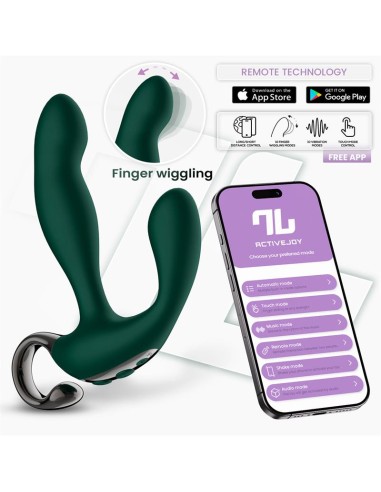 Greeny Masajeador Prostatico con Finger Wiggling y App
