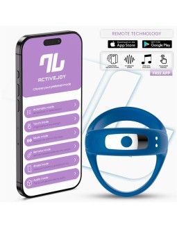 Rank Anillo Vibrador con App Azul 2