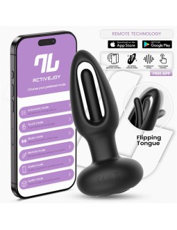 Zack Plug Anal con Flipping Tongue y Vibracion con App 2