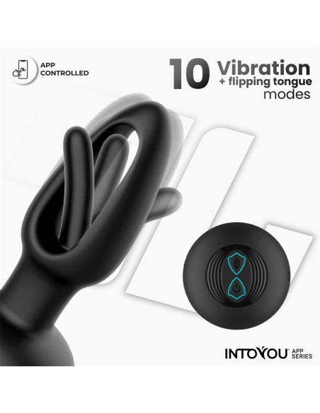 Zack Plug Anal con Flipping Tongue y Vibracion con App