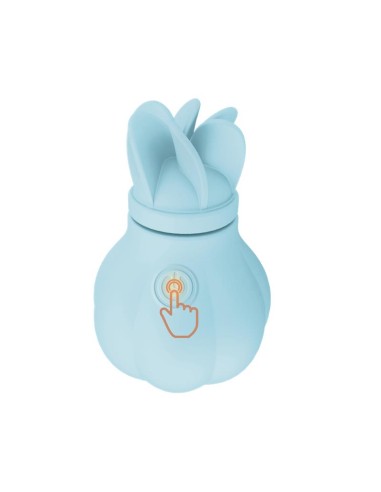 Estimulador Caress Vibracion y Rotacion Light blue