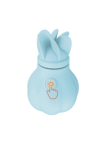 Estimulador Caress Vibracion y Rotacion Light blue