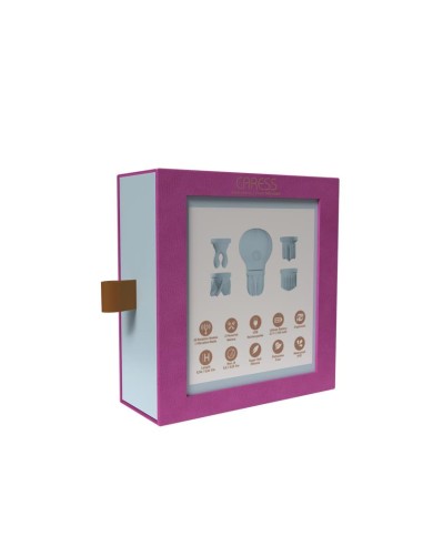 Estimulador Caress Vibracion y Rotacion Light blue