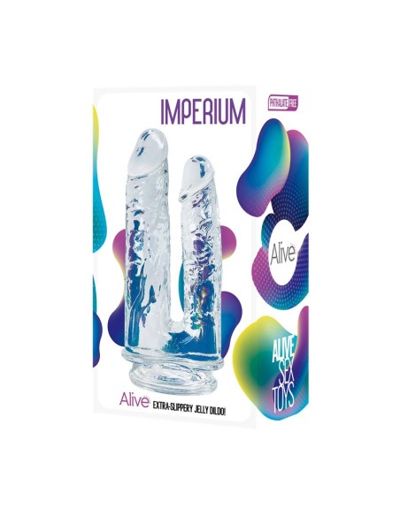 Imperium Dildo Doble Jelly Transparente