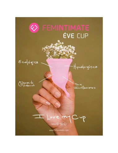 Copa Menstrual Eve Talla L Silicona Rosa