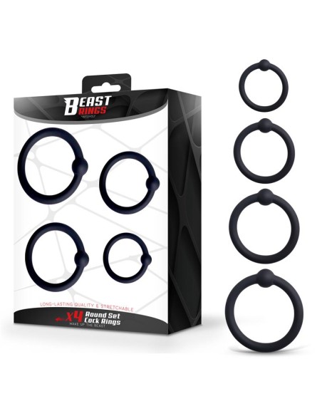 Set de 4 Anillos para el Pene Silicona