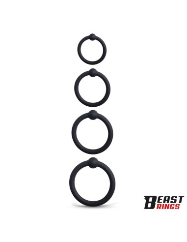 Set de 4 Anillos para el Pene Silicona