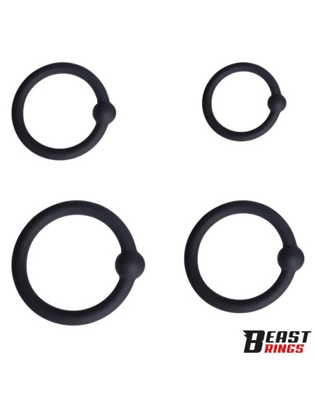 Set de 4 Anillos para el Pene Silicona