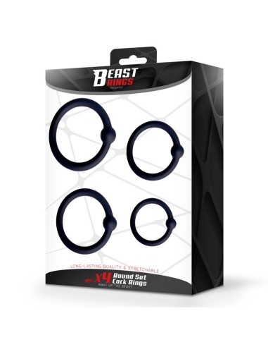 Set de 4 Anillos para el Pene Silicona