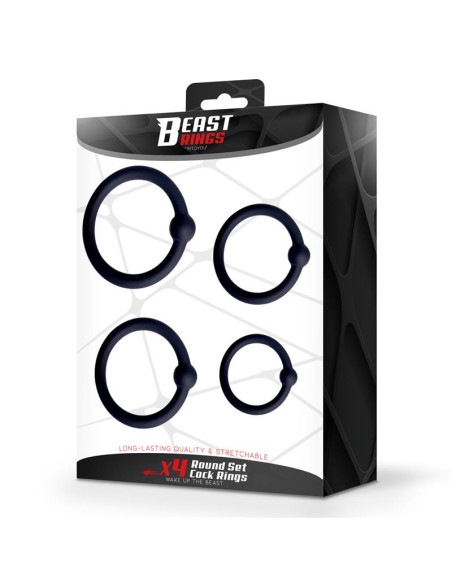 Set de 4 Anillos para el Pene Silicona
