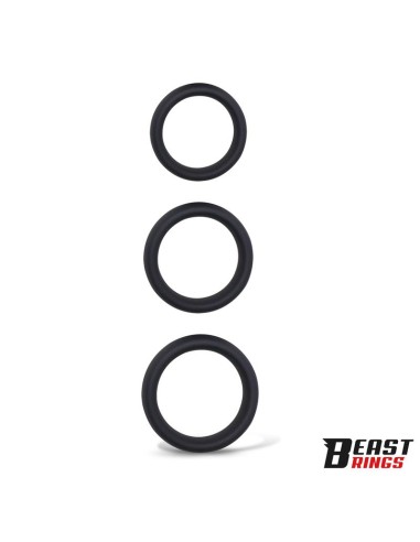 Set de 3 Anillos para el Pene Silicona S M y L