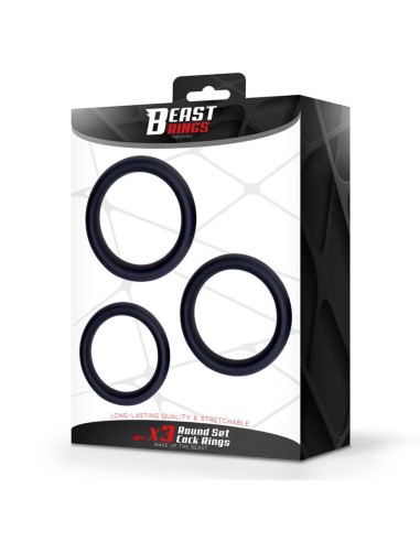 Set de 3 Anillos para el Pene Silicona S M y L