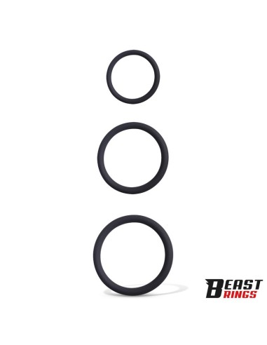 Set de 3 Anillos para el Pene Silicona S M y L