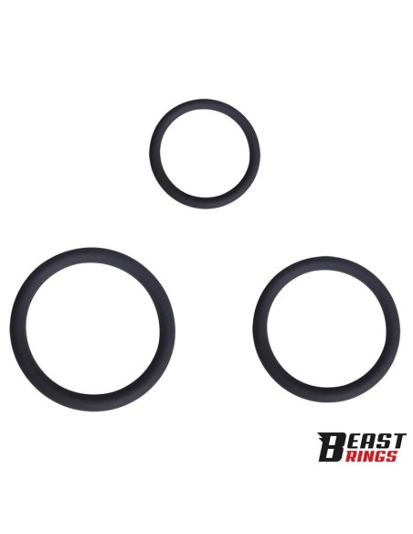 Set de 3 Anillos para el Pene Silicona S M y L