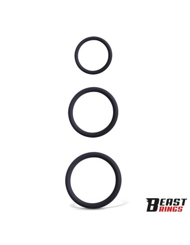 Set de 3 Anillos para el Pene Silicona S M y L