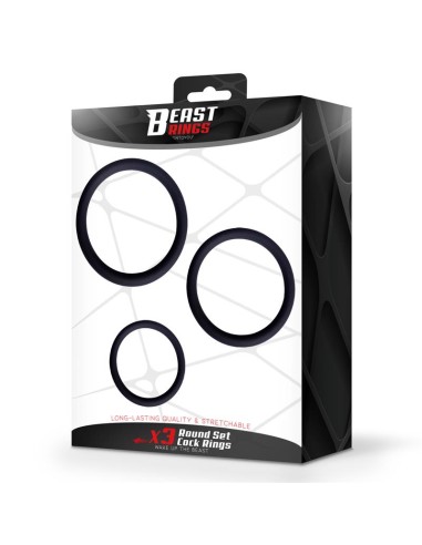 Set de 3 Anillos para el Pene Silicona S M y L