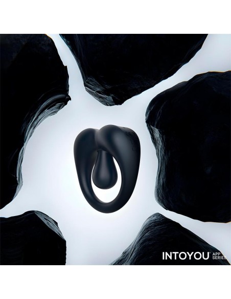 Kenny Anillo Vibrador con Estimulador de Clitoris y APP Azul Oscuro