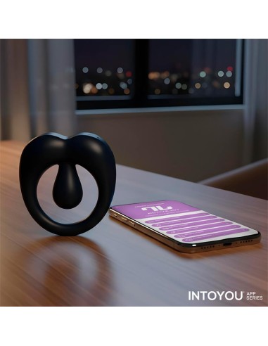 Kenny Anillo Vibrador con Estimulador de Clitoris y APP Azul Oscuro