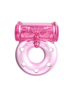 Baile Anillo Vibrador con Preservativo Color Rosa 2