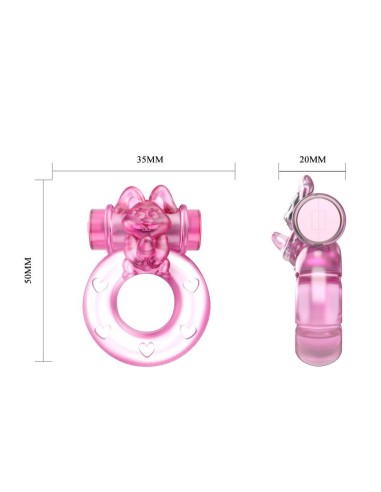 Anillo con Bala Vibradora Conejito