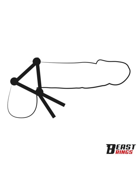 Lasso Anillo para el Pene Silicona Ajustable