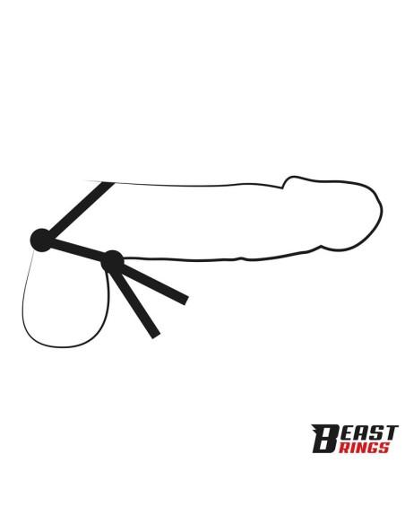 Lasso Anillo para el Pene Silicona Ajustable